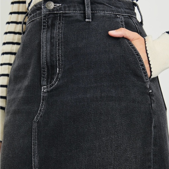 Rails Black Manhattan Eclipse Denim Maxi Skirt NWT ($218) - Picture 3 of 10